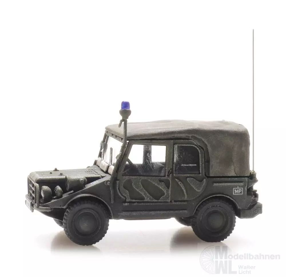 ARTITEC b.v. 6870444 - BRD DKW Munga F91/4 Oliv Feldjäger Fertigmodell H0 1:87