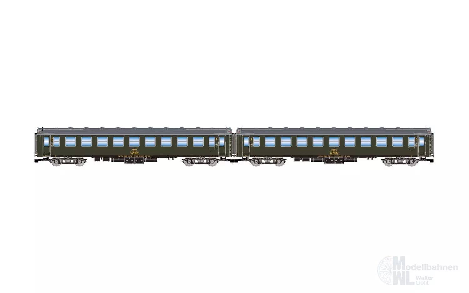 Arnold 4515 - Personenwagen Set RENFE Ep.IV 2.tlg. 5000-Wagen N 1:160