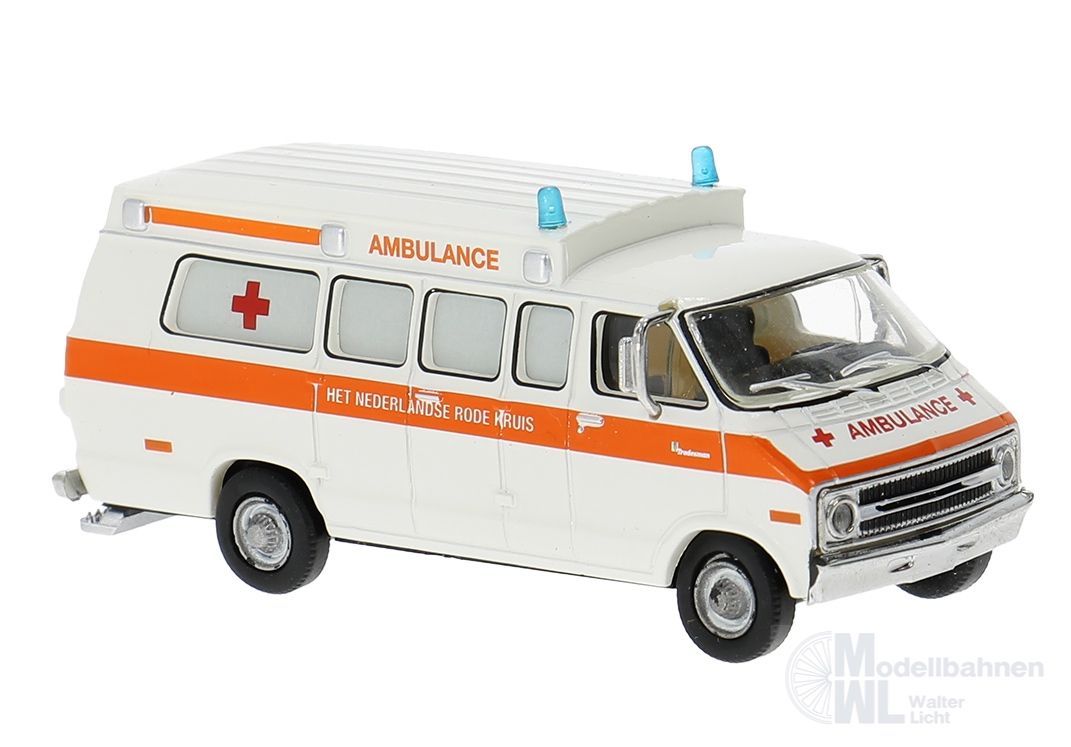 Brekina 18303 - Dodge Ambulance Rode Kruis (NL) H0 1:87