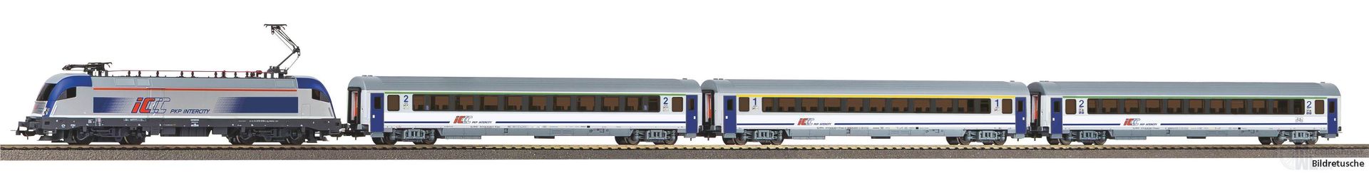 Piko 57116 - Startset E-Lok EU44 PKP und 3 Personenwagen H0/GL