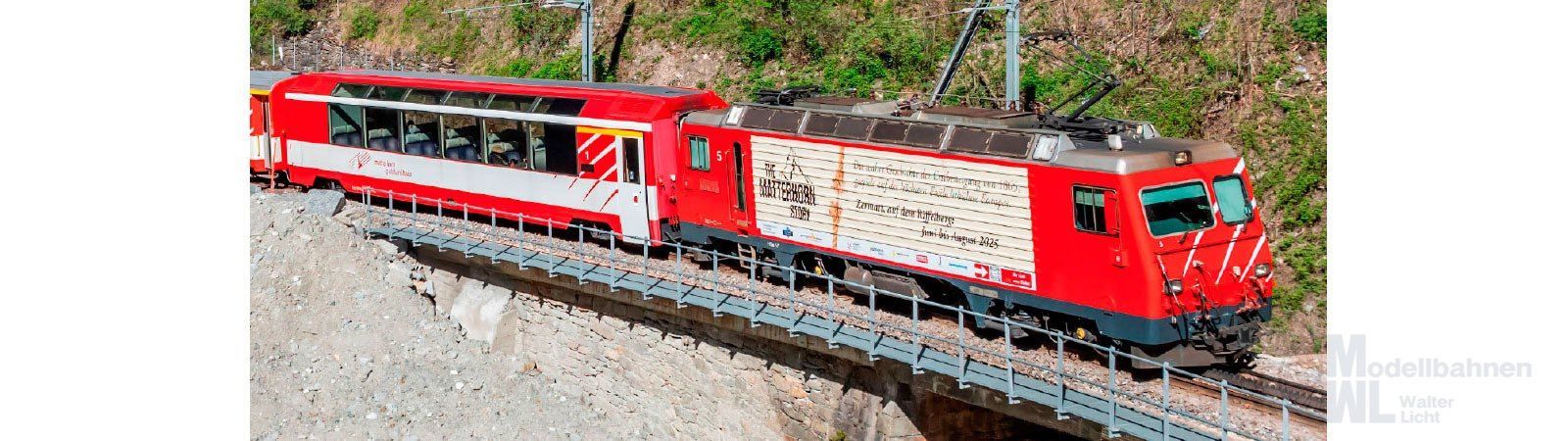 Bemo 1362565 - Zahnradlok HGe 4/4 MGB Nr. 5 Matterhorn Story H0/m Sound SCHMALSPUR