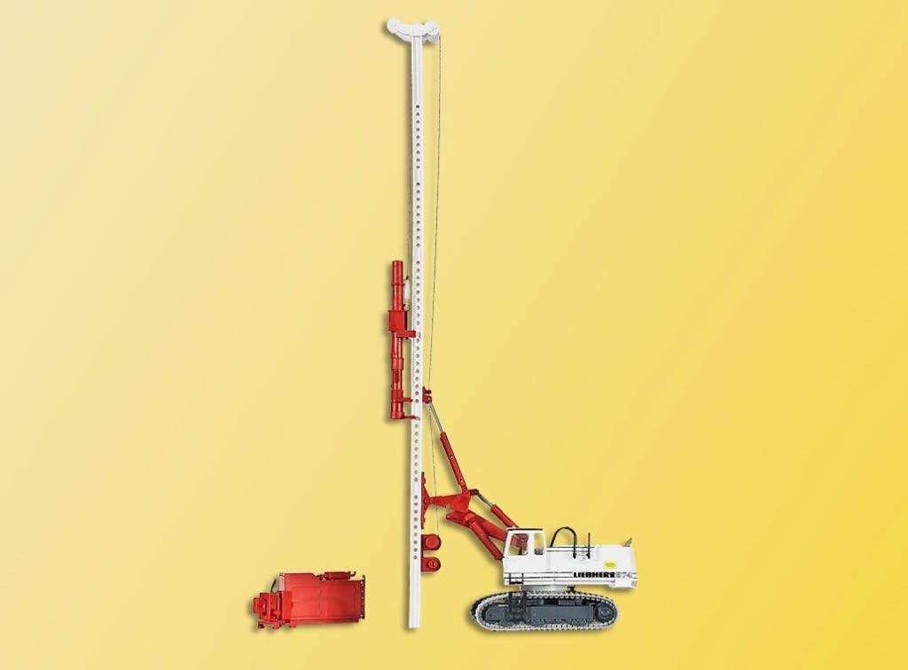 Kibri 11253 - LIEBHERR 974 mit Ramm- und Ziehgerät H0 1:87