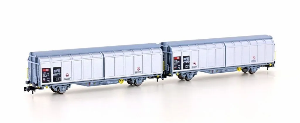 Hobbytrain 24660 - Schiebewandwagen Set SBB Ep.VI Hbbillns 2.tlg. N 1:160