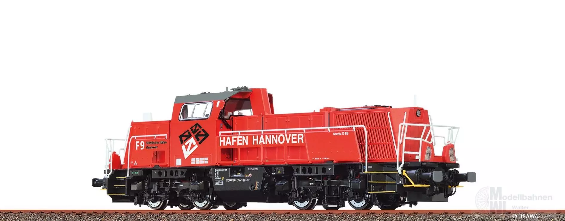 Brawa 70108 - Diesellok Gravita® BR 261 Städtische Häfen Hannover Ep.VI H0/GL BASIC