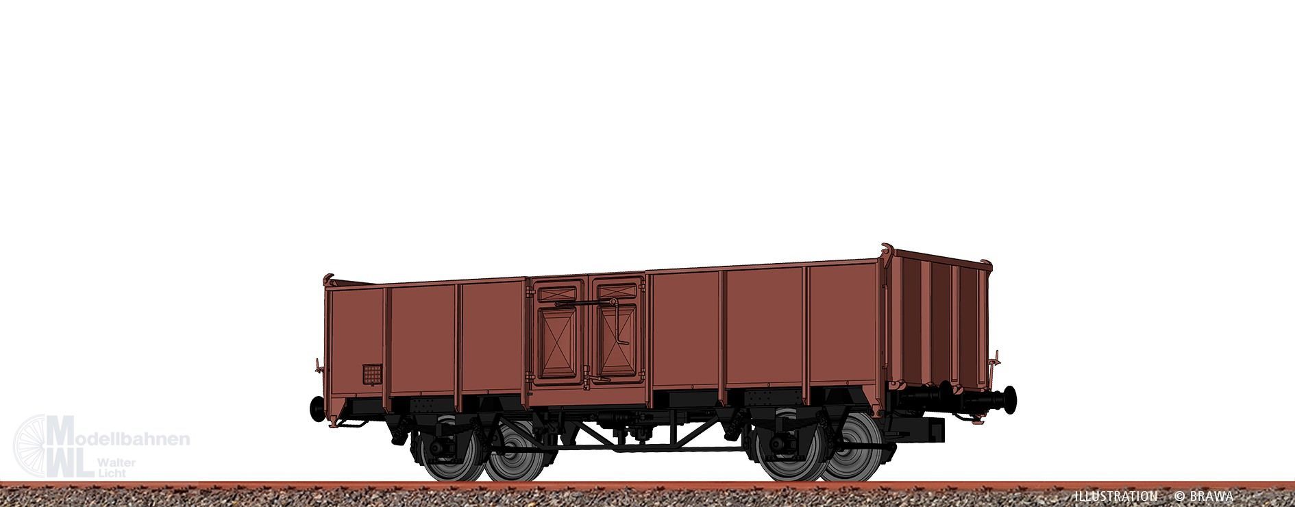Brawa 50072 - Güterwagen offen SNCB Ep.IV 01 88 501 8 610-2 H0/GL