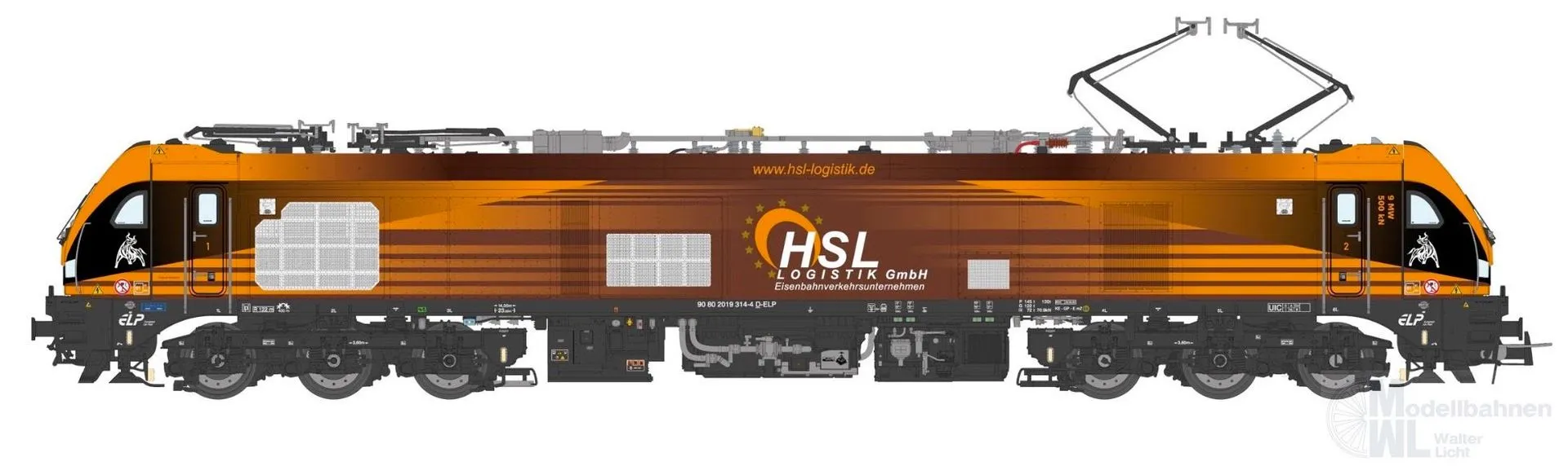 Sudexpress N0193140 - Zweikraftlok BR 2019 314-4 Euro 9000 HSL Ep.VI N 1:160 Sound