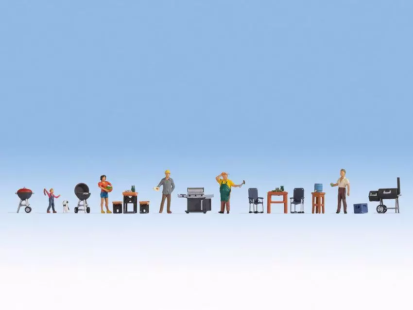 Noch 16200 - Figuren-Themenwelt Grill-Party H0 1:87