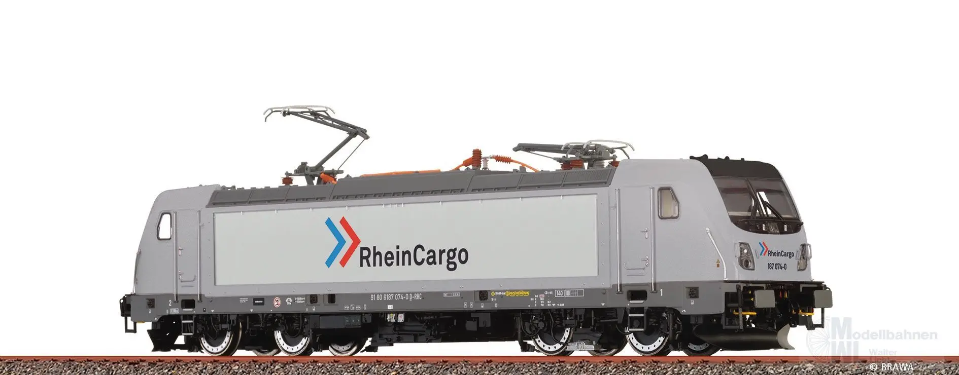 Brawa 43844 - E-Lok BR 187 RheinCargo Ep.VI H0/GL DIGITAL EXTRA