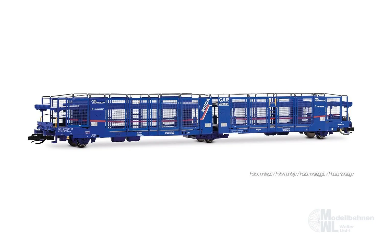 Arnold 9769 - Autotransportwagen Transfesa Ep.V Mega Car Carrier TT 1:120