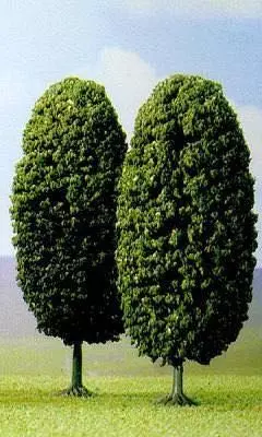 Busch 6054 - 2 Laubbäume,130mm H0 1:87