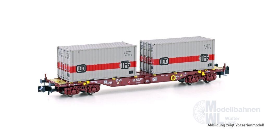 Hobbytrain 23201 - Containerwagen DB Ep.IV Sgjkkmms 699 DB/TFG N 1:160