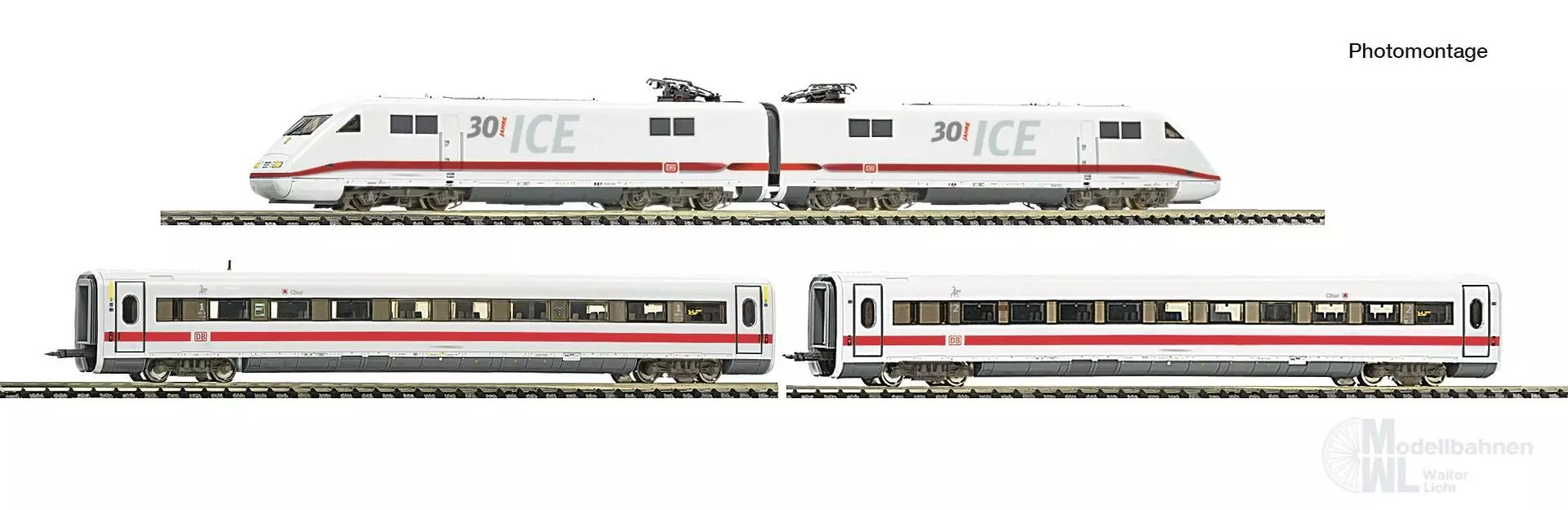 Fleischmann 7770012 - Triebzug ICE DB Ep.VI 30 Jahre 4.tlg. N 1:160 Sound