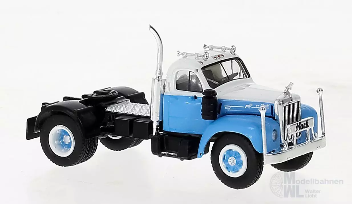 Brekina 85976 - Mack B61 weiß/blau H0 1:87