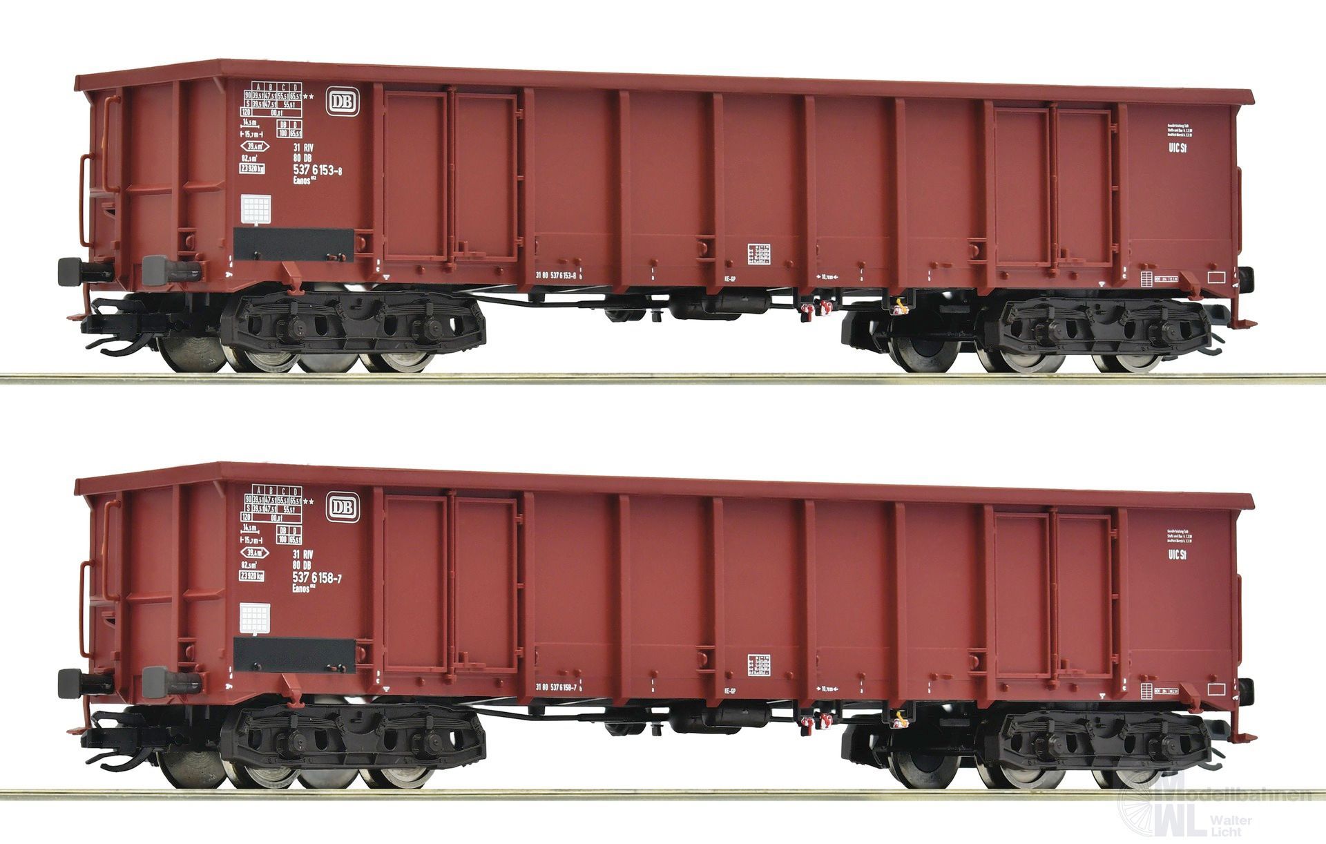 Roco 6680016 - Güterwagen Set DB Ep.IV Eanos 2.tlg. TT 1:120