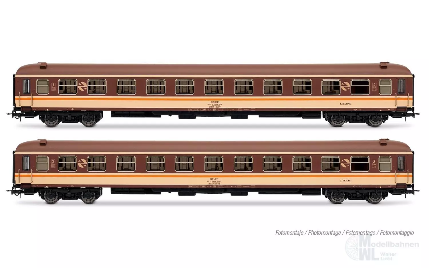 Electrotren 4039 - Personenwagen Set RENFE Ep.IV 2.tlg. Estrella Bahia H0/GL