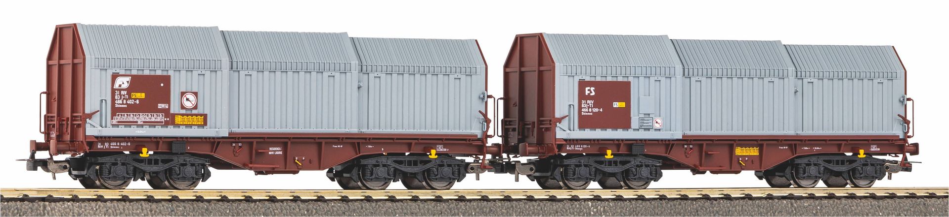 Piko 58295 - Teleskophaubenwagen Set FS Ep.IV 2.tlg. H0/GL