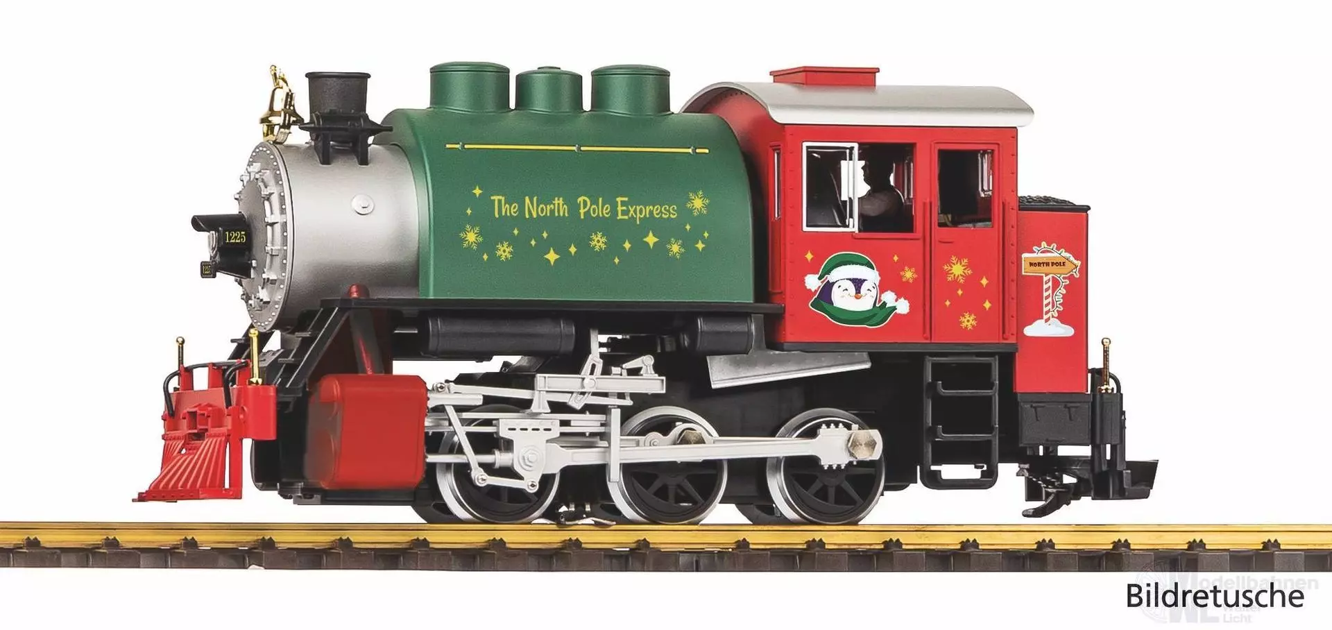 Piko 38257 - Dampflok US Satteltank Loco North Pole Freight  Spur G 1:22,5