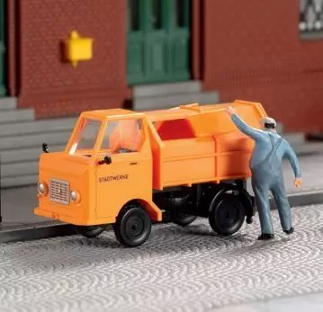 Auhagen 43677 - Multicar M22 mit Abfallsammer TT 1:120