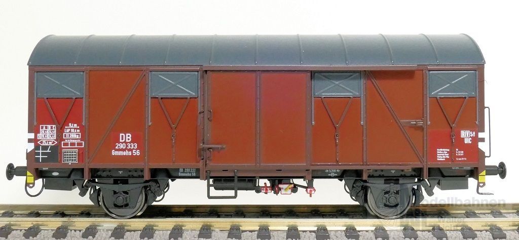 Exact Train 20976 - Güterwagen gedeckt DB Ep.III Gmmhs 56 H0/GL Exact Train 20976 - Güterwagen gedeckt DB Ep.III Gmmhs 56 H0/GL