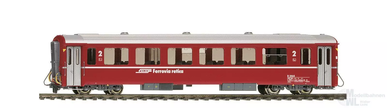 Bemo 3282117 - Einheitswagen EW III RhB Ep.V B 2467 rot H0m
