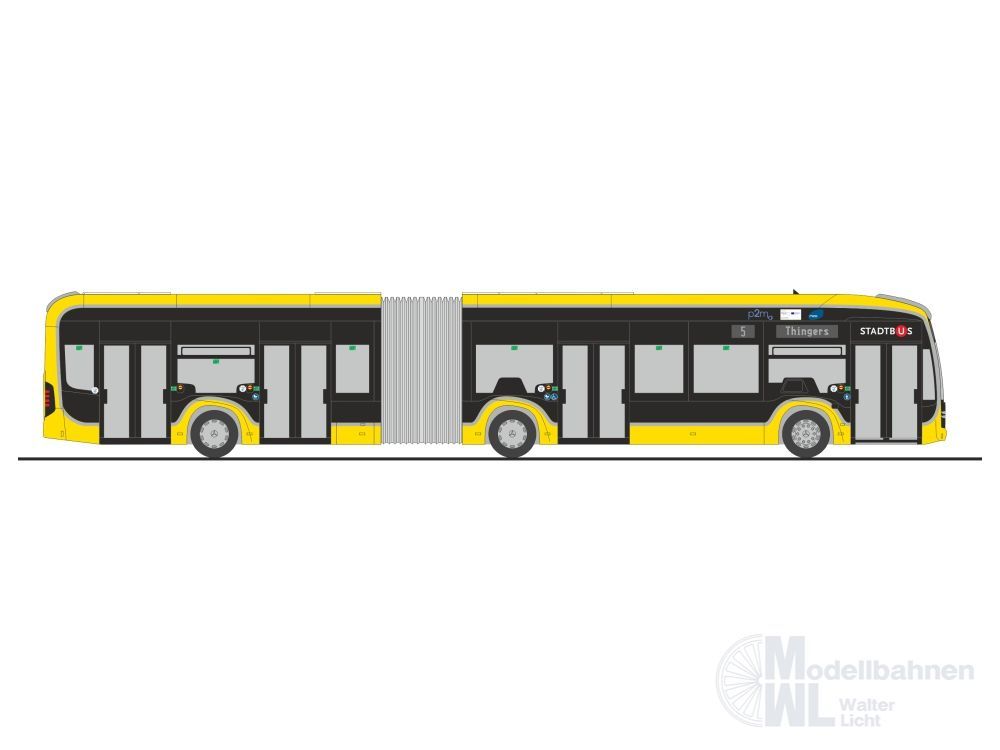 Rietze 77638 - Mercedes-Benz eCitaro G Haslach Bus, Kempten H0 1:87