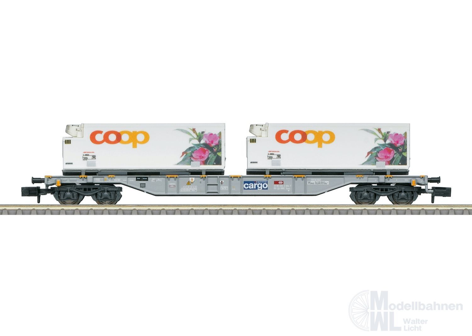 Trix 15494 - Containertragwagen SBB Cargo Ep.VI Coop Kühlcontainer N 1:160