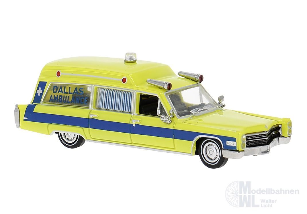 Brekina 19779 - Cadillac Miller Meteor Ambulance aus Dallas H0 1:87