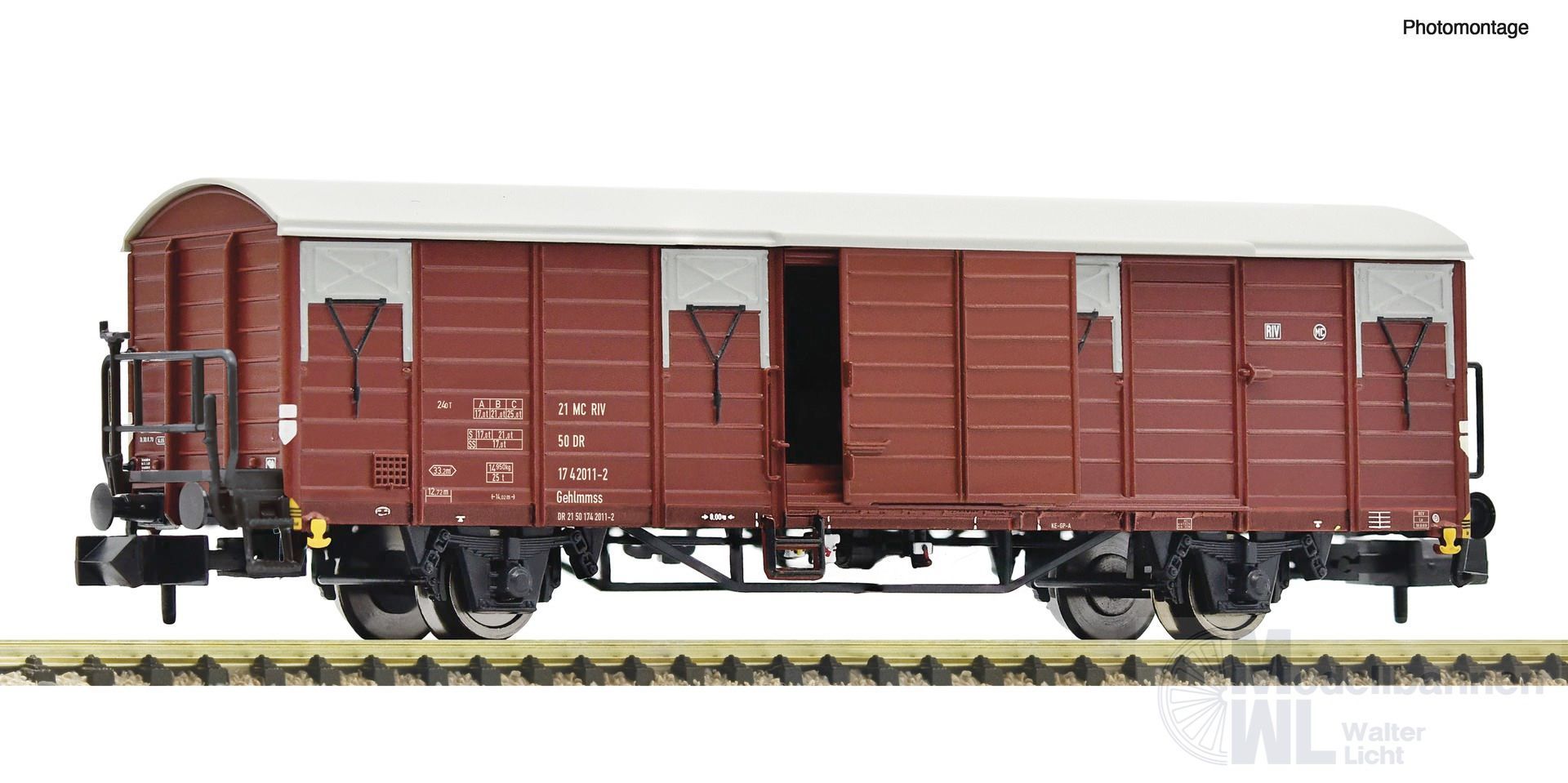 Fleischmann 6660022 - Güterwagen ged. DR Ep.IV Gehlmmss N 1:160