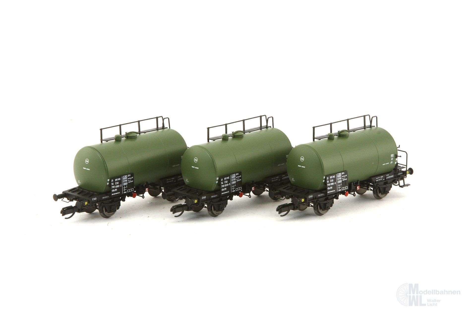 Saxonia Modellbau 120079 - Kesselwagen Set CSD Ep.IV Typ Deutz 3.tlg. TT 1:120