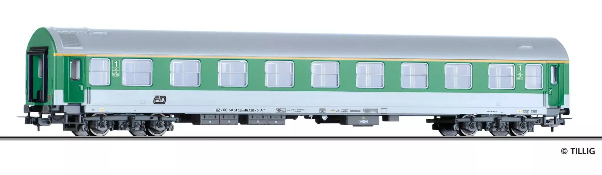 Tillig 74956 - Personenwagen CD Ep.V 1.Kl. A 150 Typ Y H0/GL