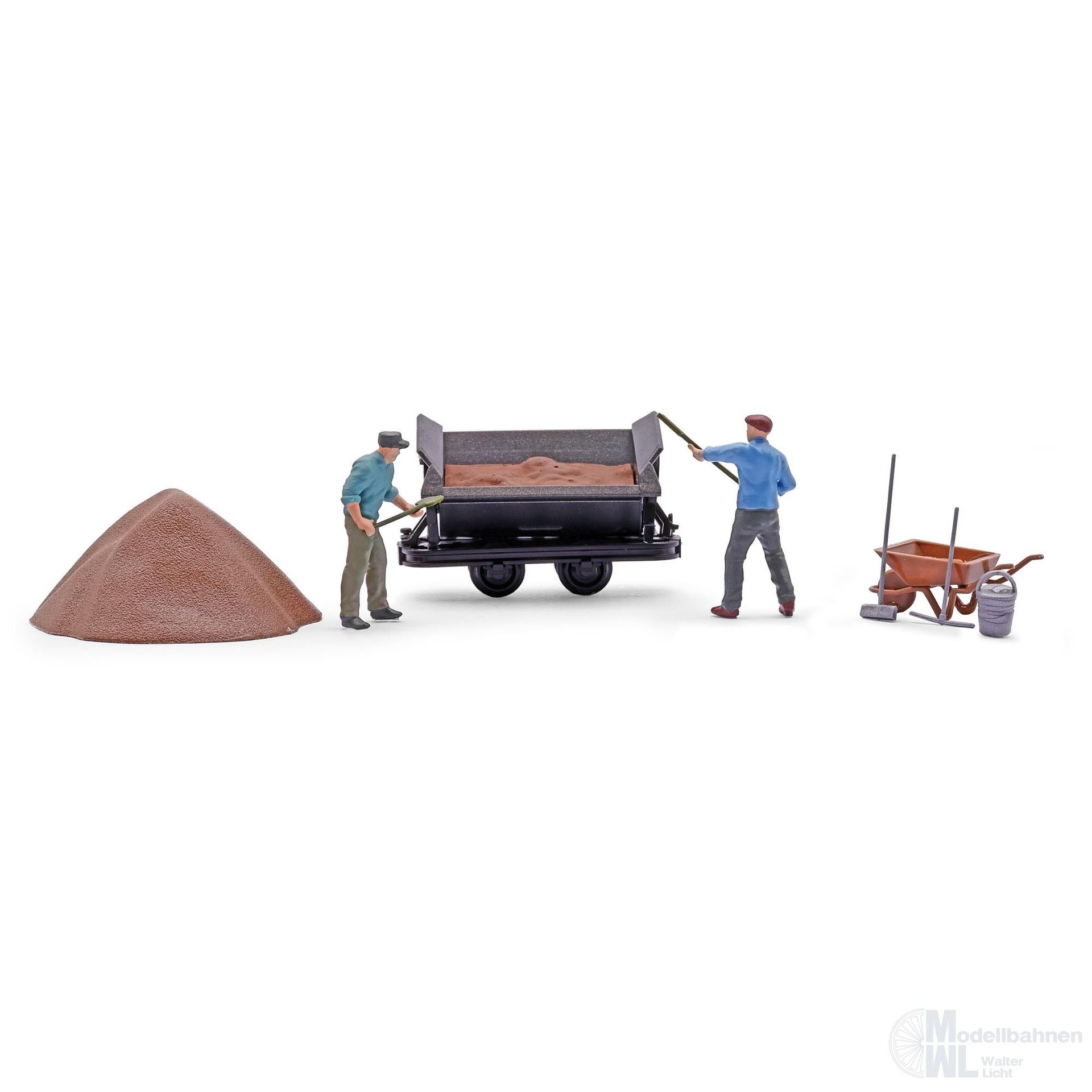 Busch 12455 - A-Set: Kipplore beladen H0 1:87