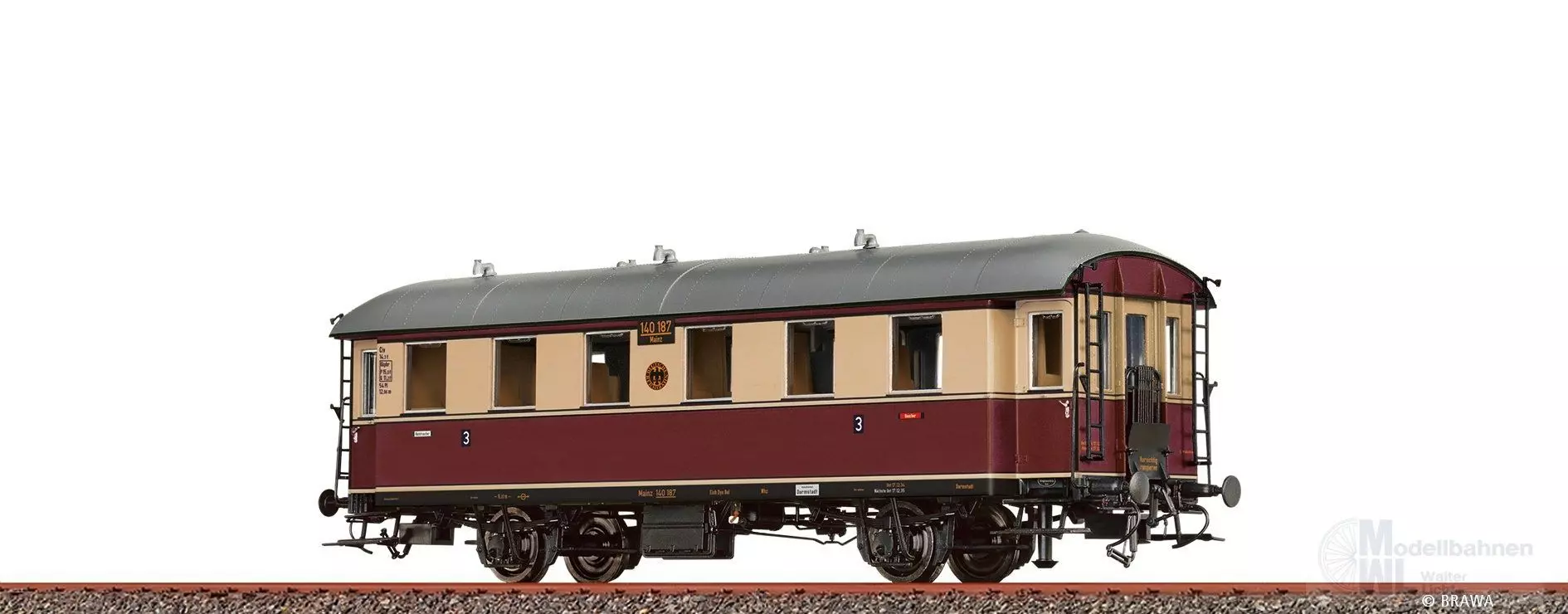 Brawa 45539 - Einheits-Nebenbahnwagen DRG Ep.II Civ H0/GL