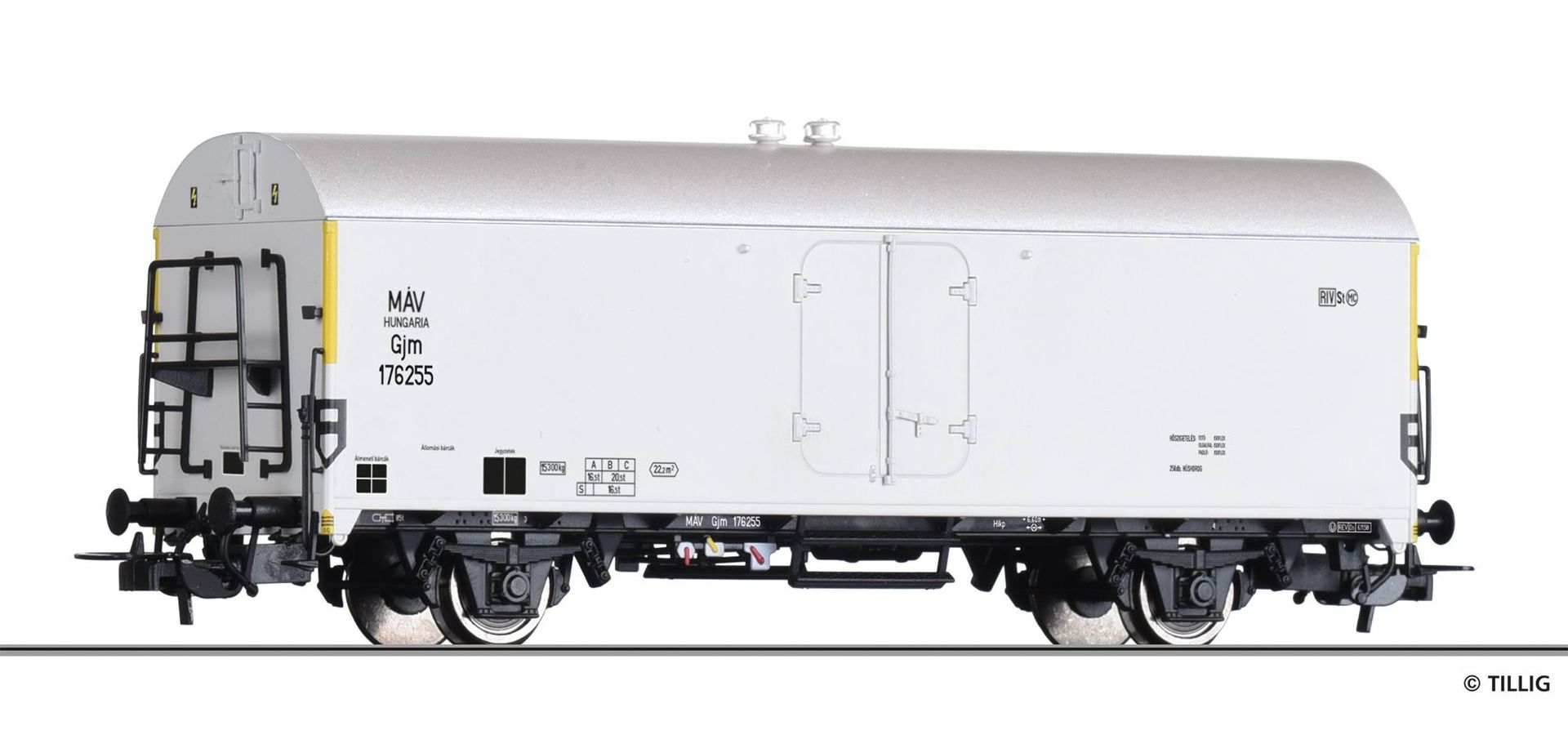 Tillig 77037 - Kühlwagen MAV Ep.III Gjm H0/GL