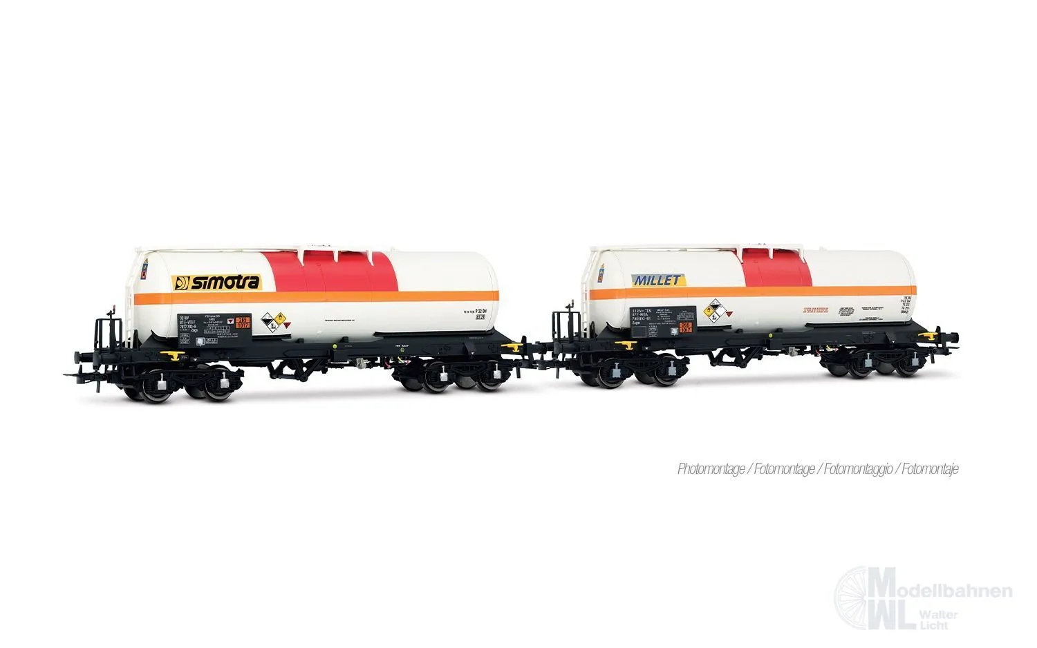 Jouef 6326 - Kesselwagen Set F-MISA Ep.VI 2.tlg. H0/GL