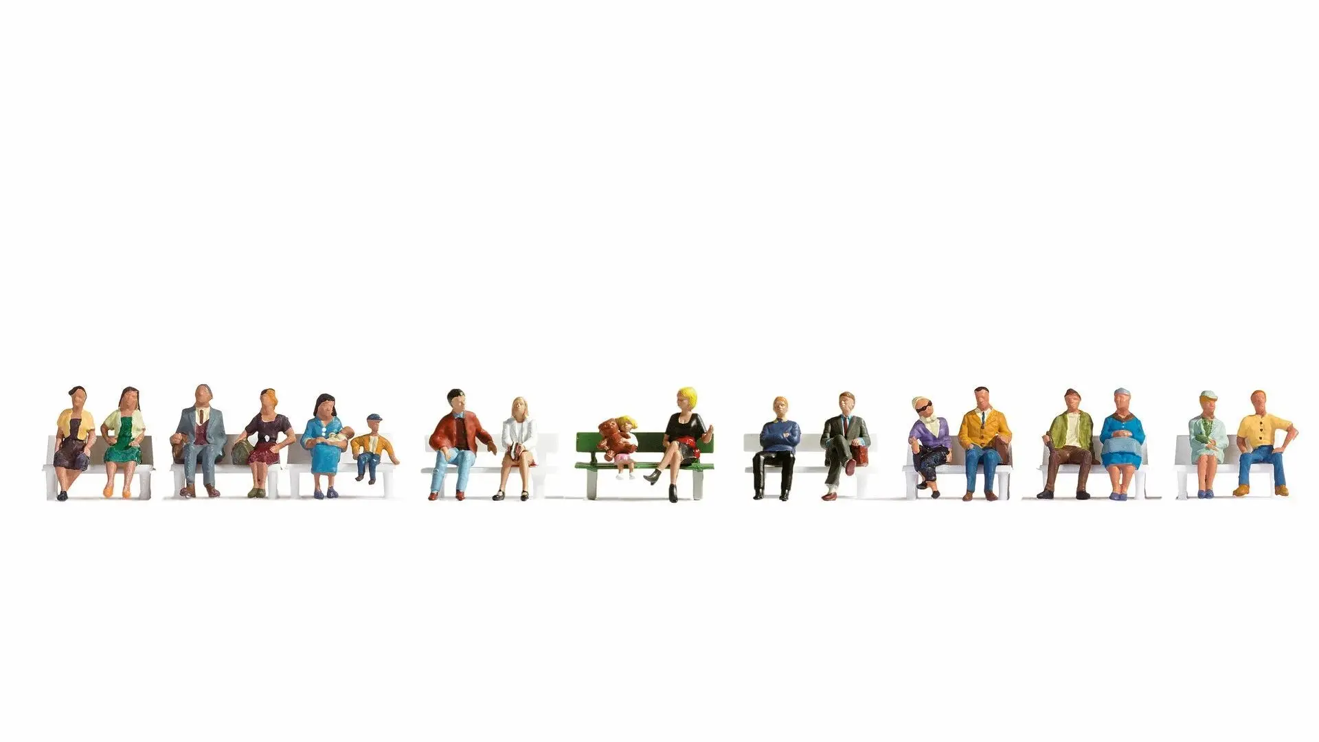 Noch 16131 - XL-Set Sitzende H0 1:87