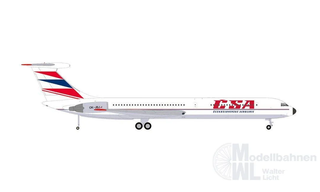 Herpa 574174 - Ilyushin IL-62M CSA 1:200