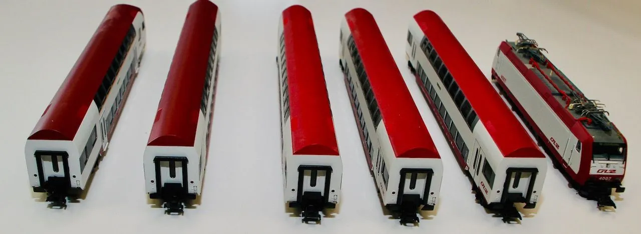 Märklin 26538 - MÄRKLIN - Nahverkehrszug Luxemburg und Ergänzungswageneinheit H0/WS Digital