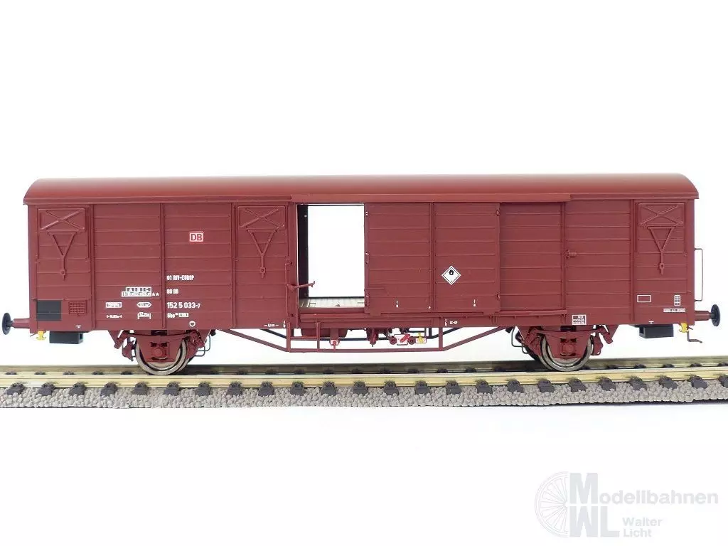 Exact Train 20486 - Güterwagen gedeckt DB Ep.V Gbs 258 EUROP 7 Rippen H0/GL