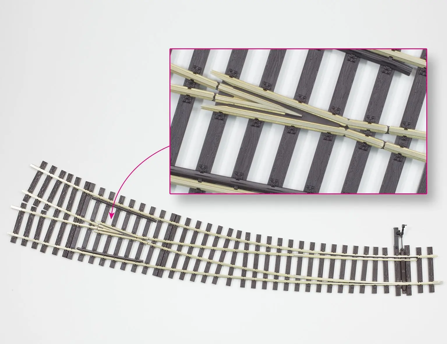 Lenz 45035 - Bogenweiche rechts Radius 914,4 mm Spur 0