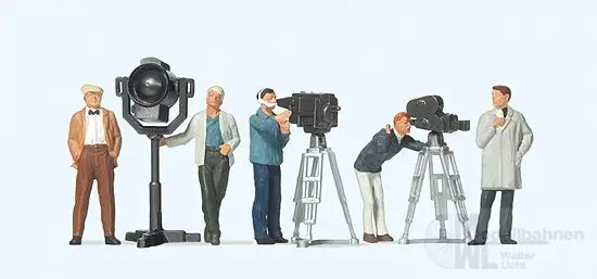 Preiser 10062 - Film- und Fernsehteam H0 1:87