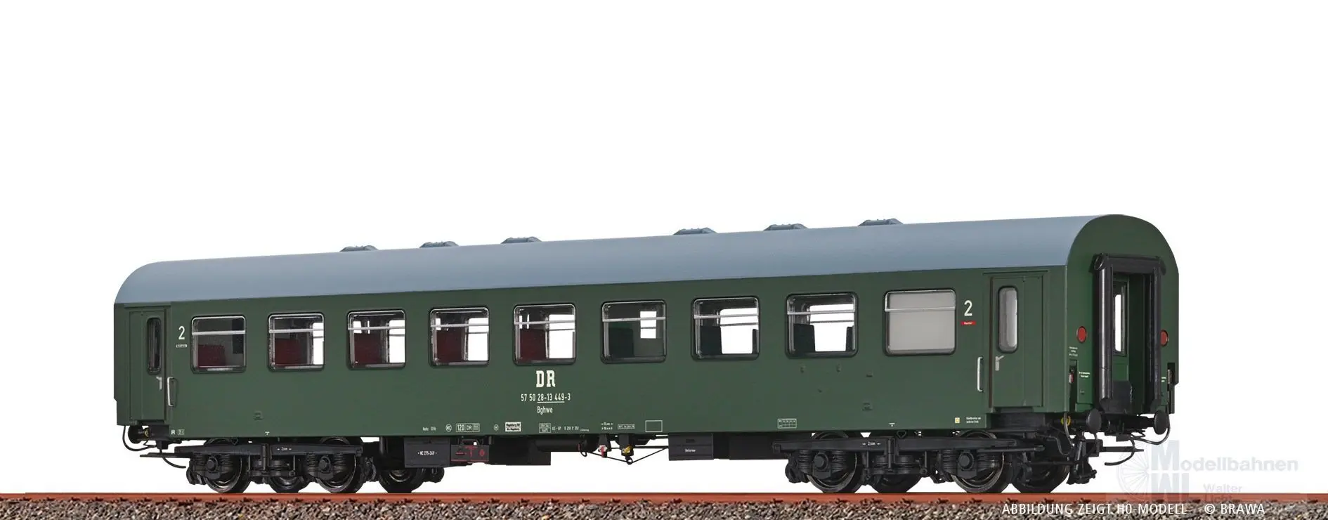 Brawa 65092 - Personenwagen Bghw DR Ep.IV N 1:160