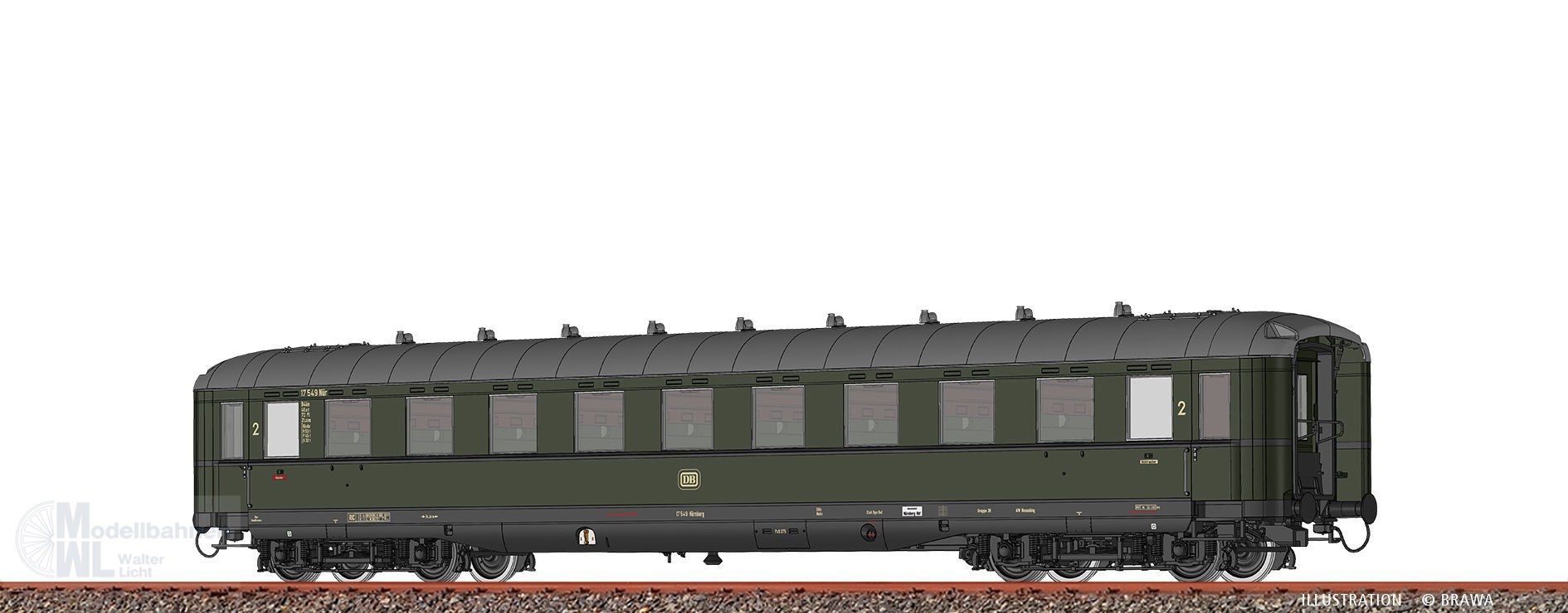 Brawa 51044 - Schürzenwagen DB Ep.III B4üe 17 549 Nür H0/GL BASIC Brawa 51044 - Schürzenwagen DB Ep.III B4üe 17 549 Nür H0/GL BASIC