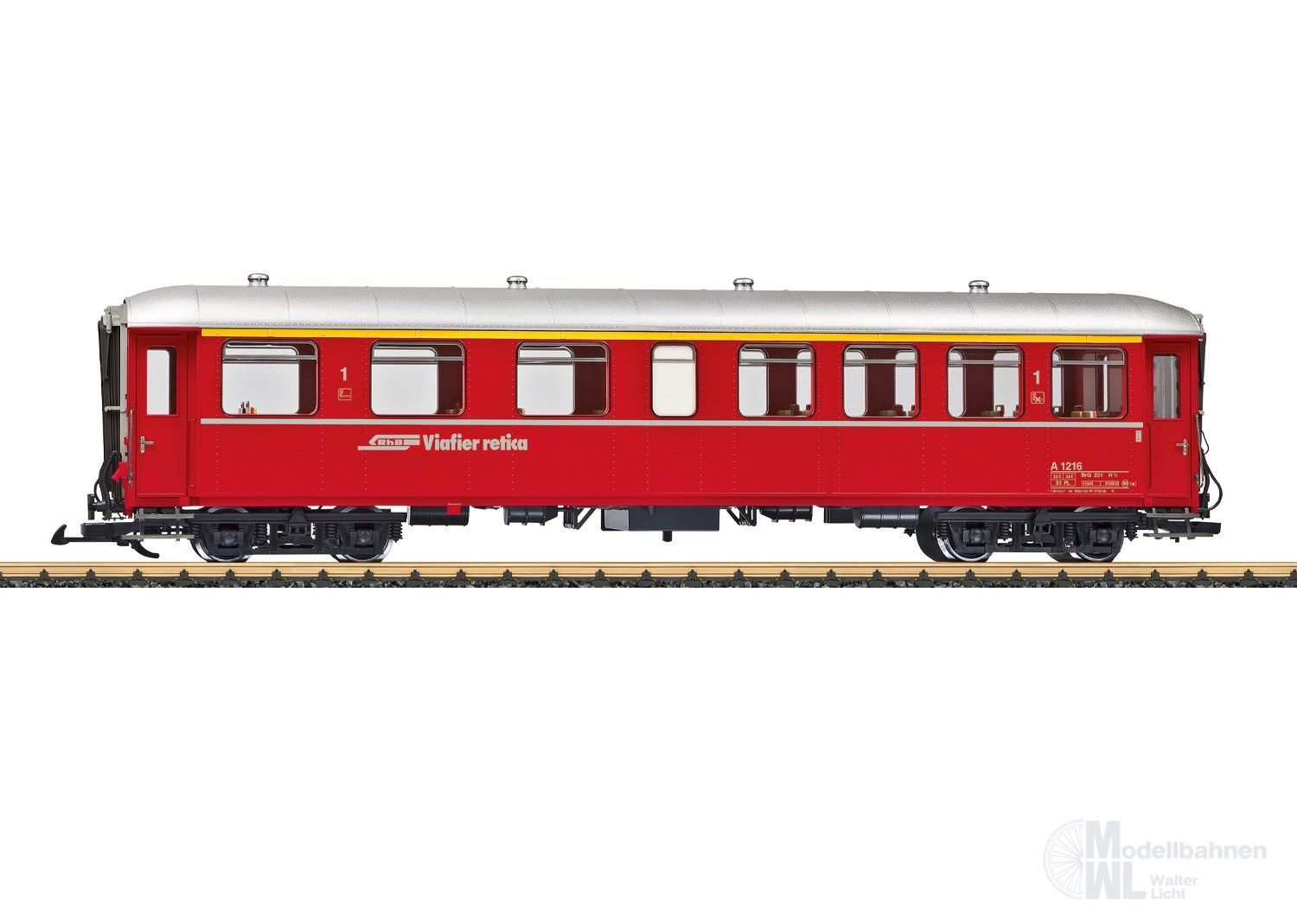 LGB 31525 - Schnellzugwagen RhB Ep.IV 1.Kl. Spur G 1:22,5