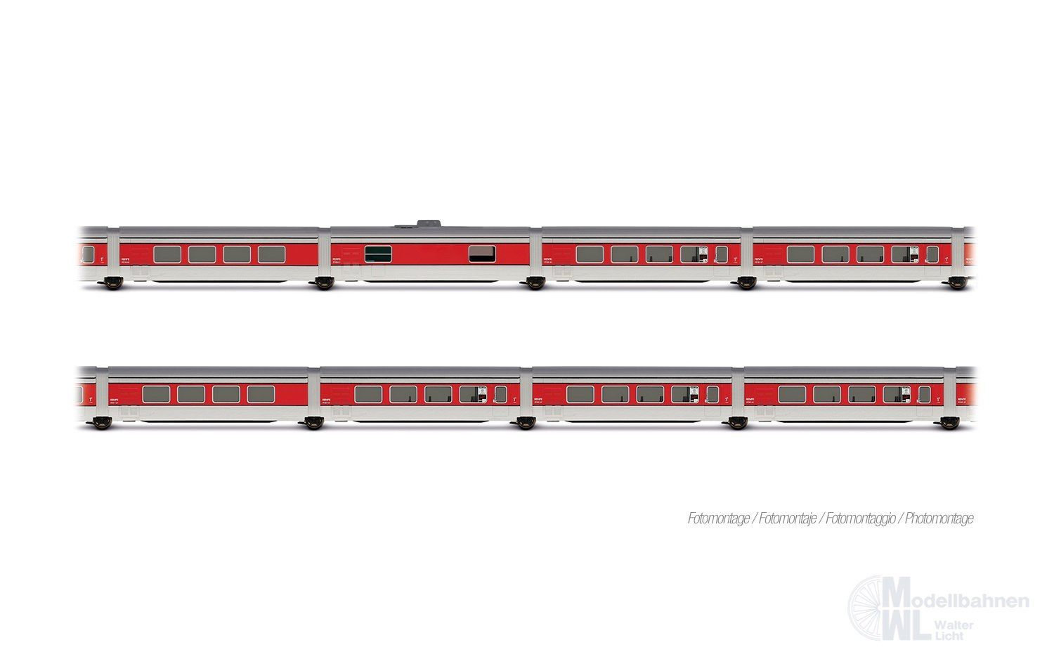 Arnold 4511 - Talgo Wagen-Set RENFE Ep.III 8.tlg. Catalan Grundset N 1:160
