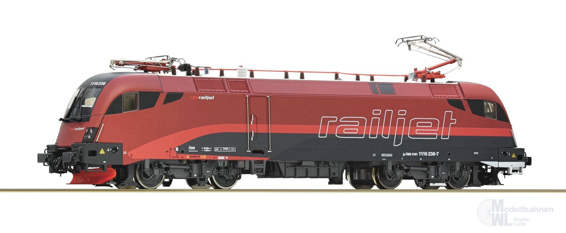 Roco 7520208 - E-Lok Rh 1116 Railjet ÖBB Ep.VI H0/WS Sound