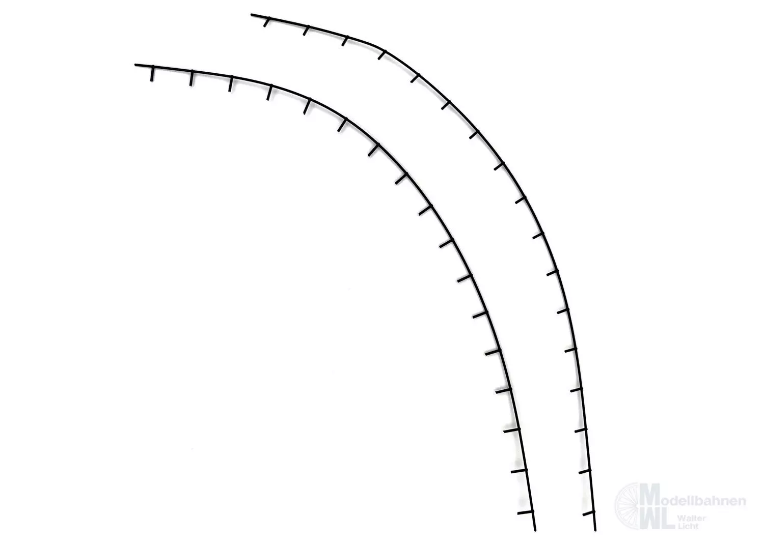 Märklin Ersatzeile E12420900 - ERSATZTEIL: Geländer schwarz 2 St