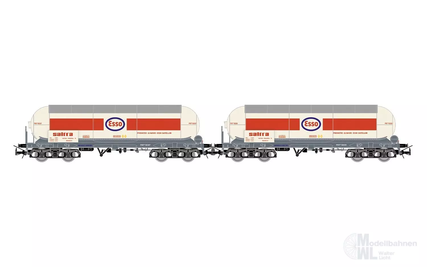 Electrotren 6099 - Kesselwagen Set RENFE Ep.III/IV 2.tlg. ESSO H0/GL