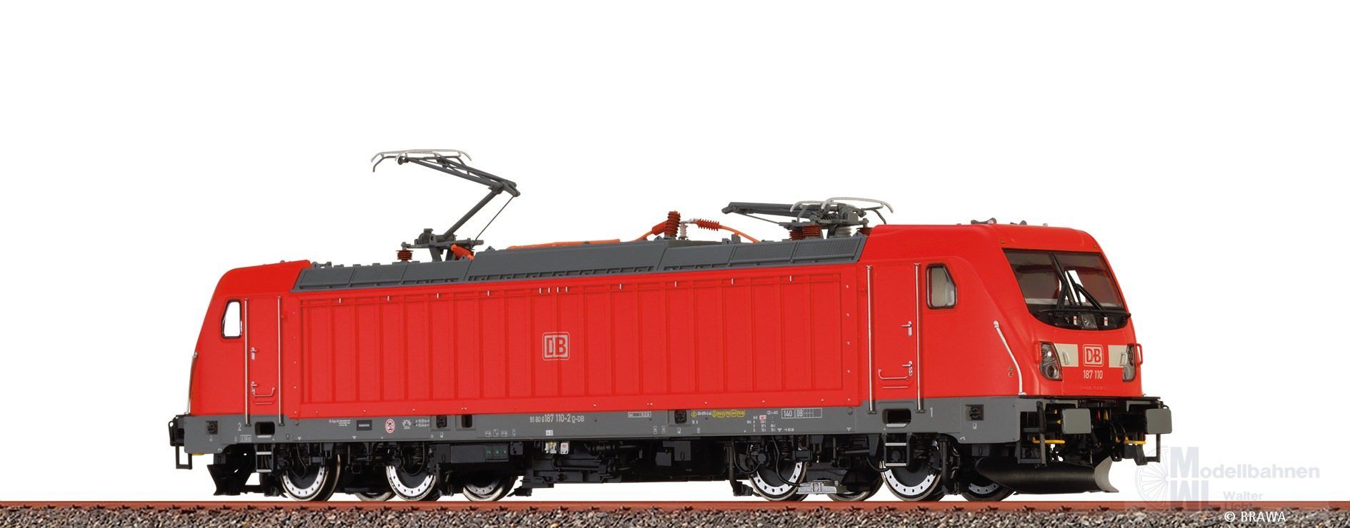 Brawa 43820 - E-Lok BR 187 DB Ep.VI H0/GL Digital Sound