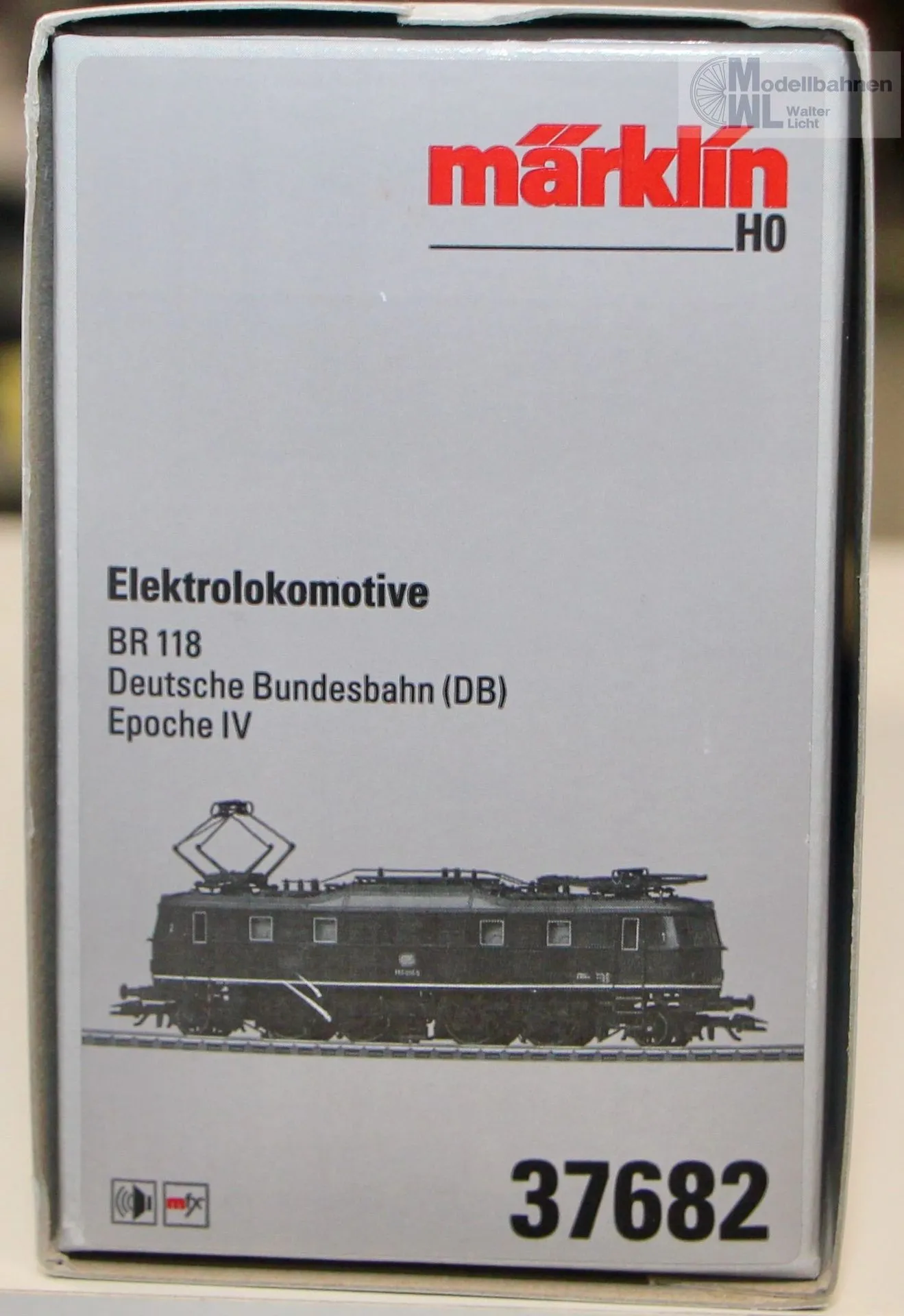 Märklin 37682 - MÄRKLIN - E-Lok BR 118 DB Ep.IV H0/WS Sound mfx