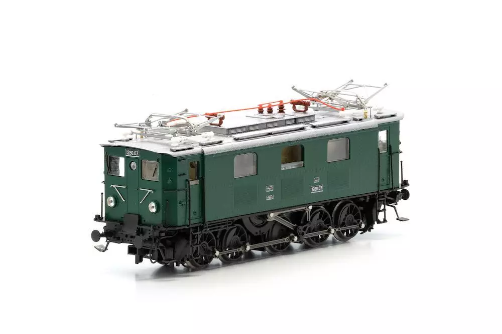 Jägerndorfer Modellbahn 22402 - E-Lok Rh 1280.07 ÖBB Ep.II grün H0/GL Sound